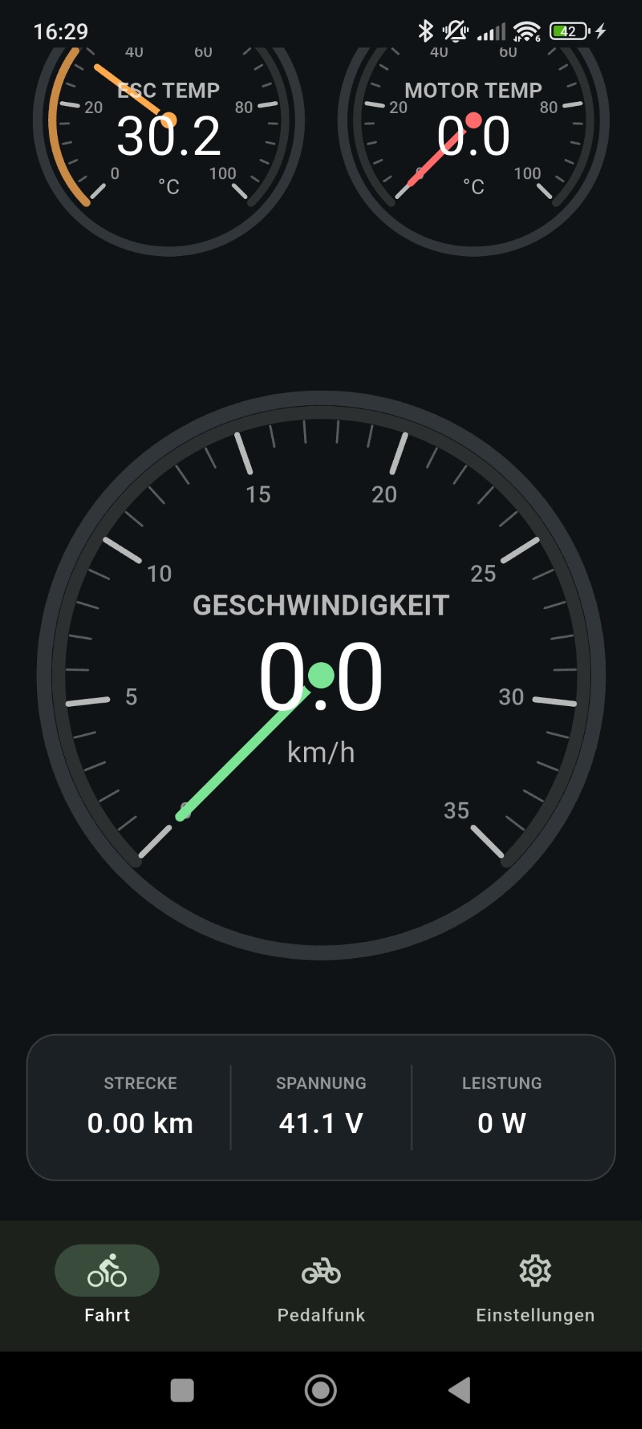 TailDrive App mit Geschwindigkeitsanzeige und Fahrdaten